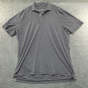 Johnnie-o Polo Shirt Mens Xtra Large Golf Stripped Stitch Confort